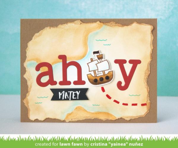 Lawn Fawn Stempelset "Ahoy, Matey" Clear Stamp