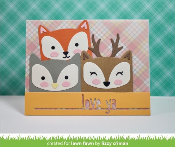 Lawn Fawn Craft Die - Woodland Critter Huggers