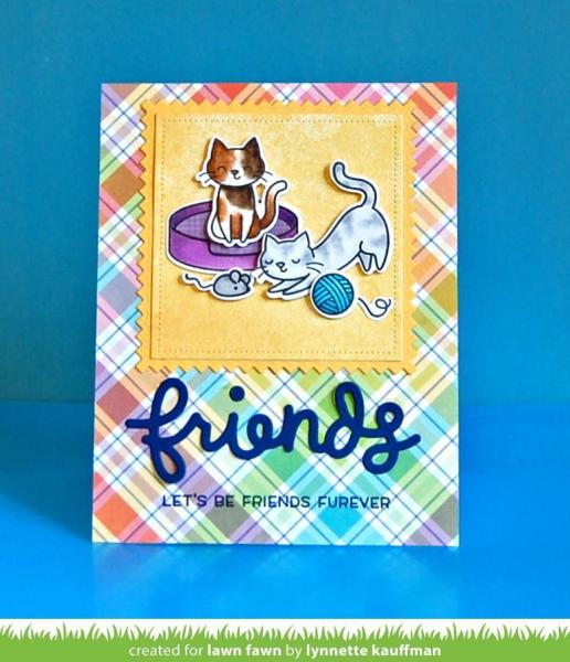 Lawn Fawn Stempelset "Meow You Doin'" Clear Stamp