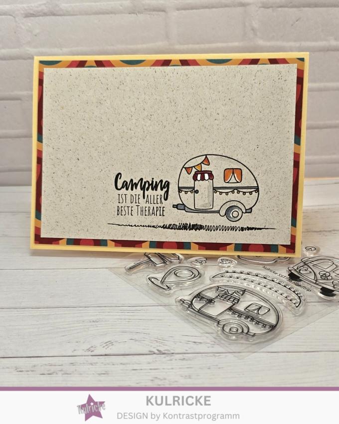 Kulricke Stempel "Campingliebe" Clear Stamp