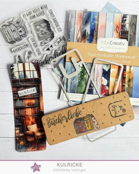 Kulricke Stempel "Bücherliebe" Clear Stamp