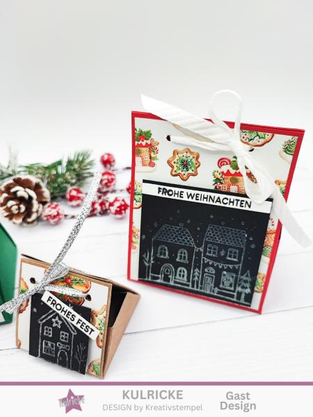 Kulricke Stempelset "Weihnachtszeit Label" A7 Clear Stamp