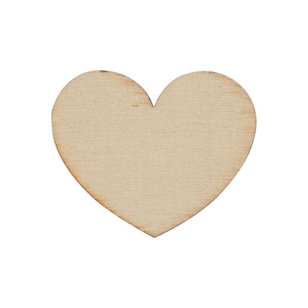 Herzen aus Holz - 3cm (12Stk)