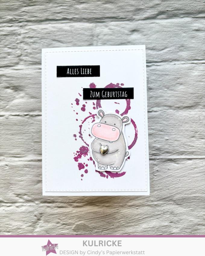 Kulricke Stempel "Kaffeespuren" Clear Stamp