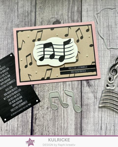 Kulricke Stanzschablone "Musiknoten" Craft Die 