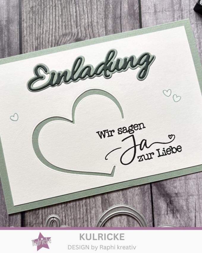 Kulricke Stempel "Hochzeit für Immer" 10x10cm Clear Stamp
