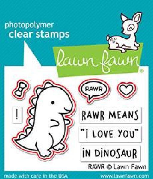 Lawn Fawn Stempelset "RAWR" Clear Stamp