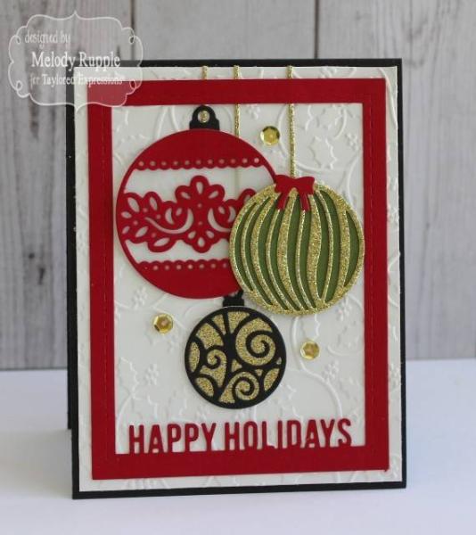 Taylored Expressions Embossing Folder "Holly"