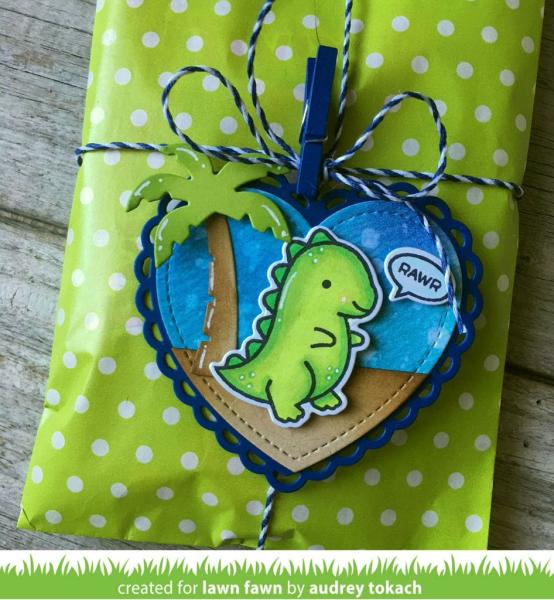 Lawn Fawn Craft Die - Lacy Heart Stackables