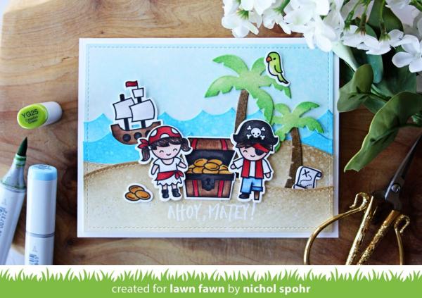 Lawn Fawn Stempelset "Ahoy, Matey" Clear Stamp