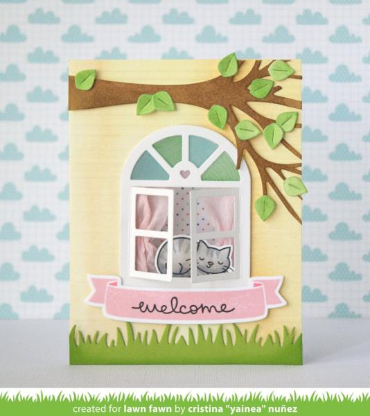 Lawn Fawn Stempelset "Meow You Doin'" Clear Stamp
