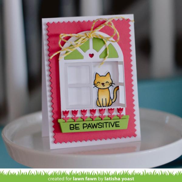 Lawn Fawn Stempelset "Meow You Doin'" Clear Stamp
