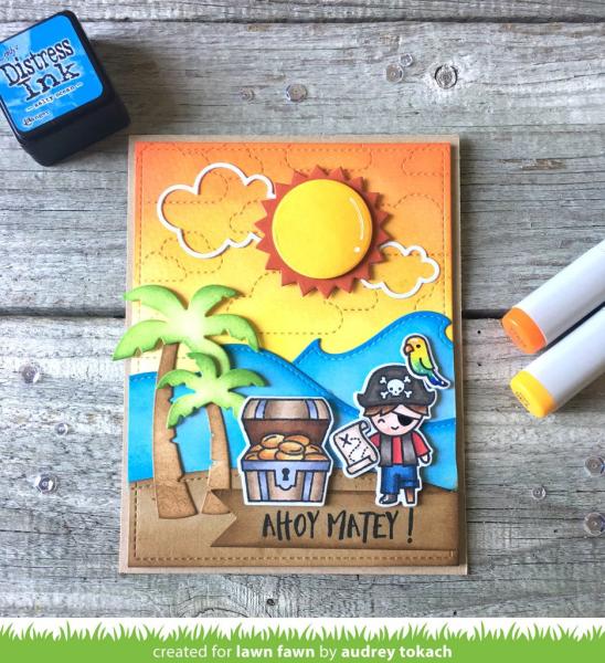 Lawn Fawn Stempelset "Ahoy, Matey" Clear Stamp
