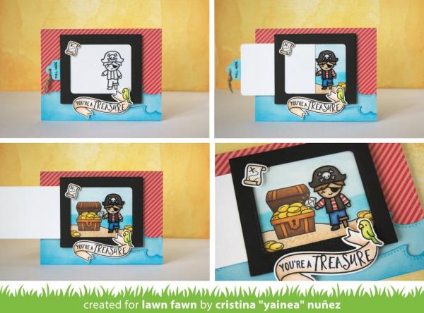 Lawn Fawn Stempelset "Ahoy, Matey" Clear Stamp