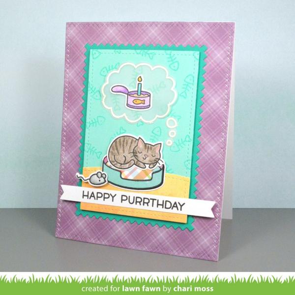 Lawn Fawn Stempelset "Meow You Doin'" Clear Stamp