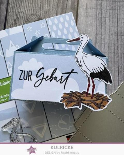 Kulricke Stempelset "Storchenwunder "  A7 Clear Stamp