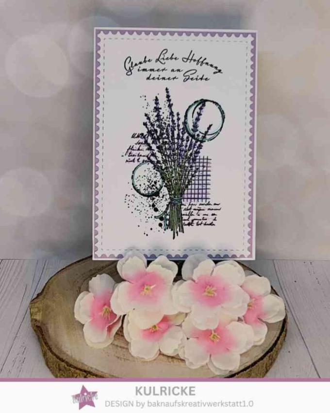 Kulricke Hintergrundstempel" Lavendel Hintergrund" Clear Stamp