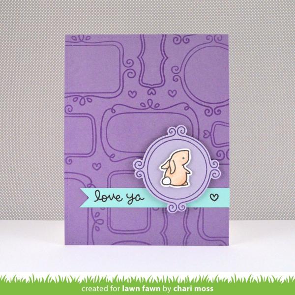 Lawn Fawn Stempelset "Flirty Frames" Clear Stamp