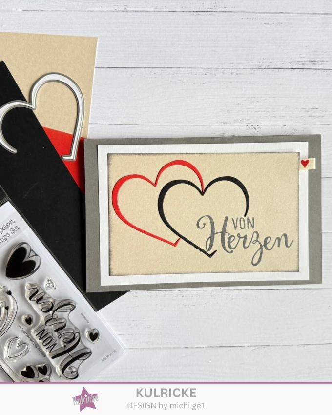 Kulricke Stanzschablone "Herz-Duo" Craft Die 