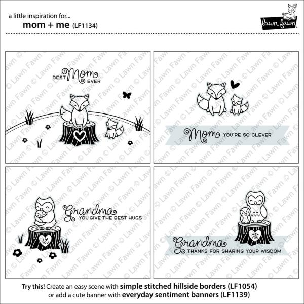 Lawn Fawn Stempelset "Mom + Me" Clear Stamp