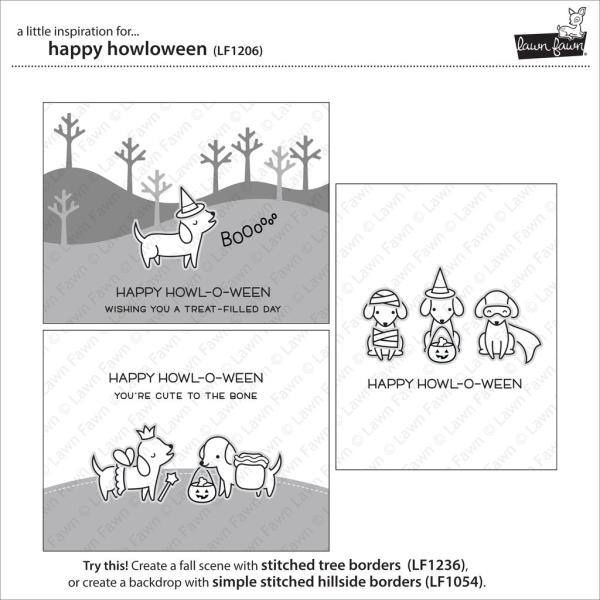 Lawn Fawn Stempelset "Happy Howloween" Clear Stamp