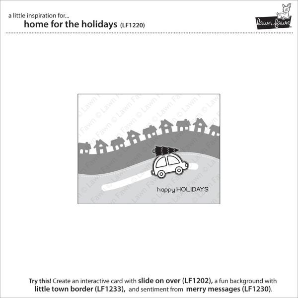 Lawn Fawn Stempelset "Home For The Holidays" Clear Stamp