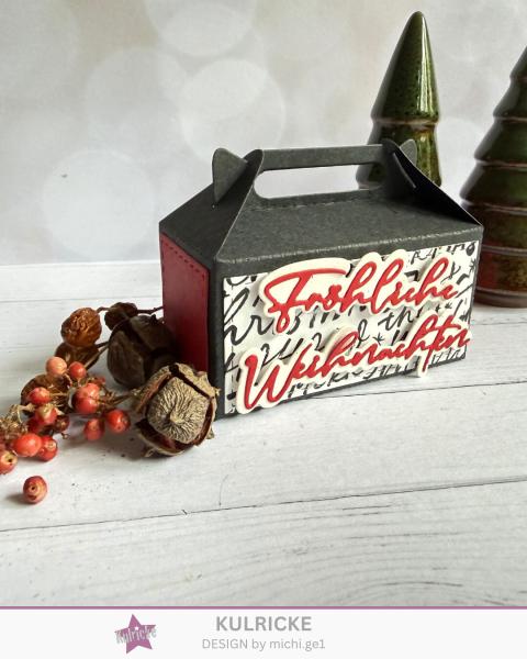 Kulricke Stanzschablone "Fröhliche Weihnachten mit Schatten" Craft Die 