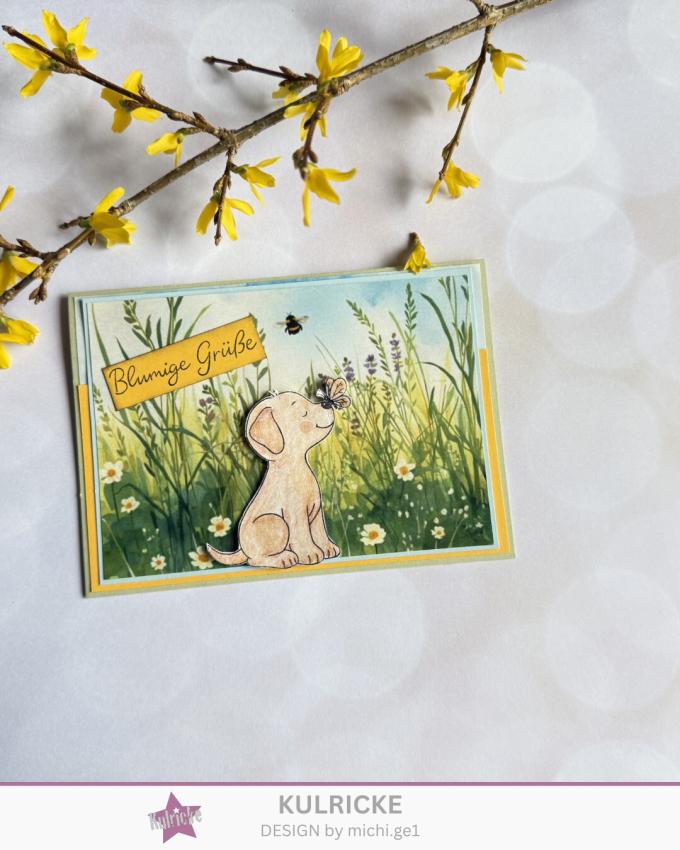 Kulricke Stempelset "Hundeglück" A7 Clear Stamp