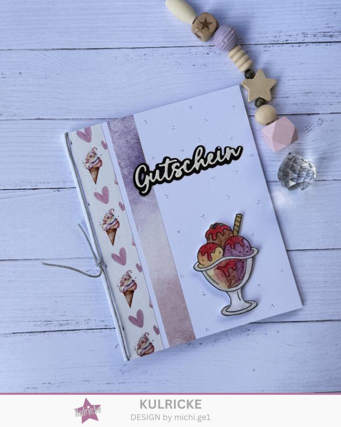 Kulricke Stanzschablone "Gutschein mit Schatten " Craft Die