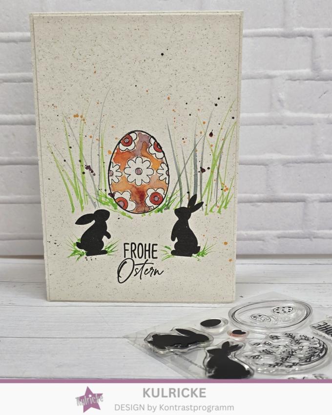 Kulricke Stempel "Kulricke Stempel -Bunte Ostereier" Clear Stamp