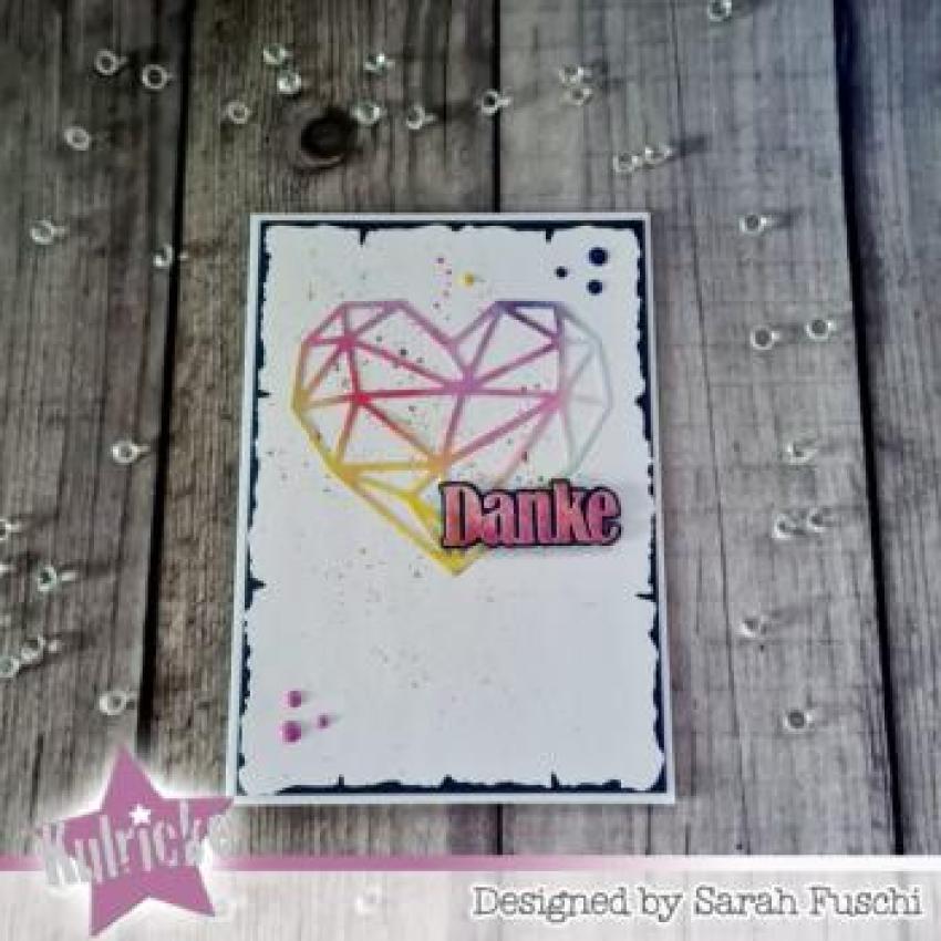 Kulricke Stanzschablone "Geometrie Herz" Craft Die | Stanze