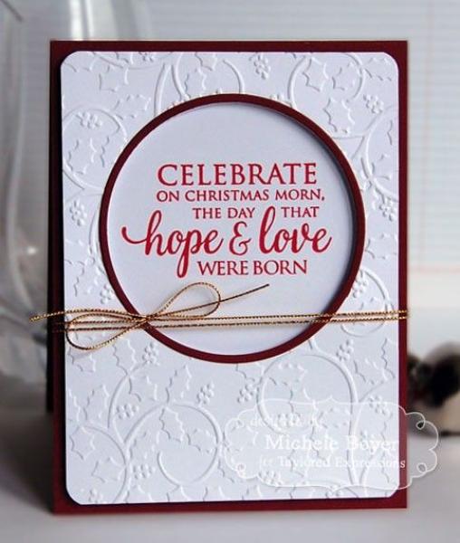 Taylored Expressions Embossing Folder "Holly"