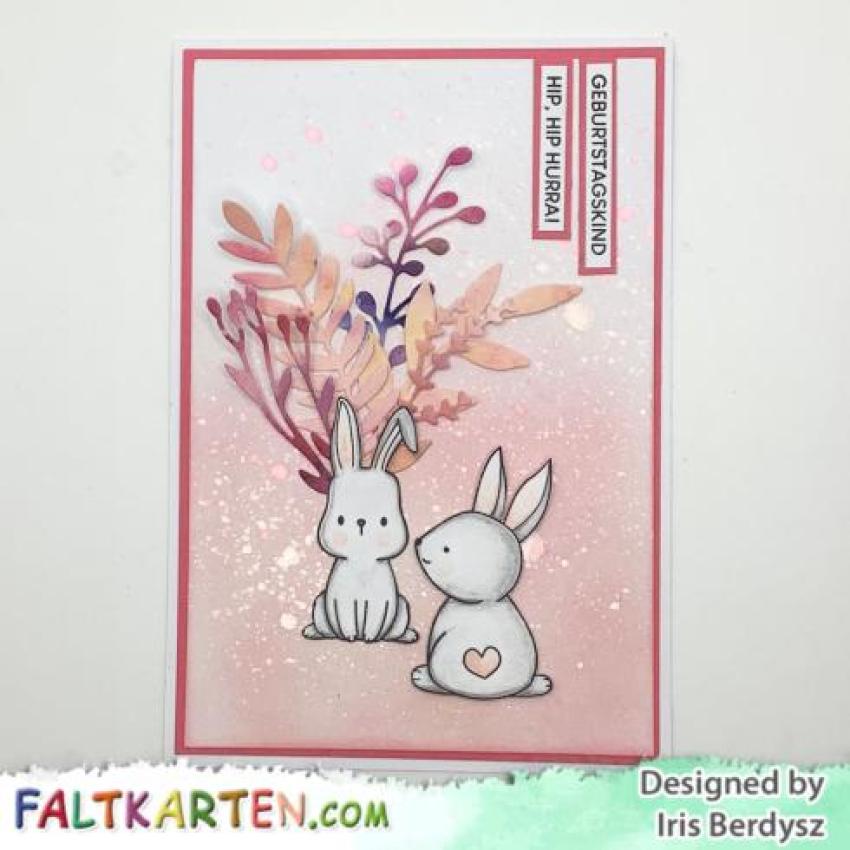 Kulricke Stempelset "Geburtstags Label" + Stanzschablone "Text Label"