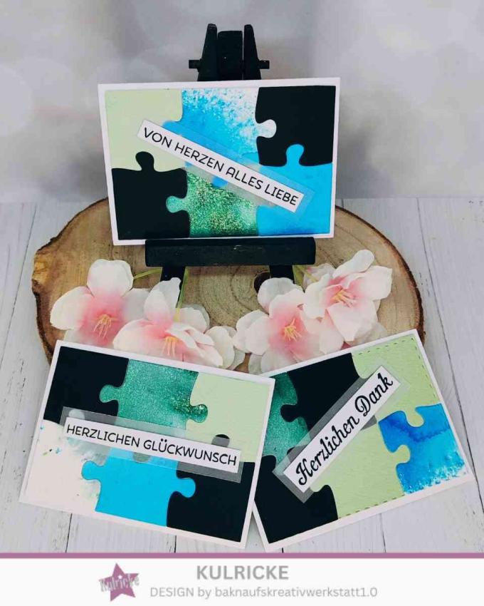 Kulricke Stanzschablone "ATC mit Aufleger gestiched" Craft Die