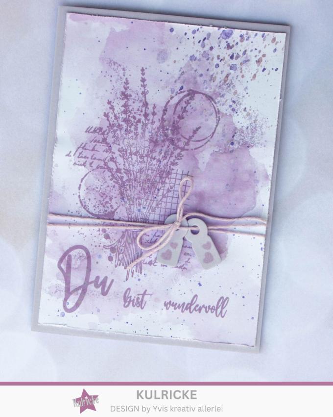 Kulricke Hintergrundstempel" Lavendel Hintergrund" Clear Stamp