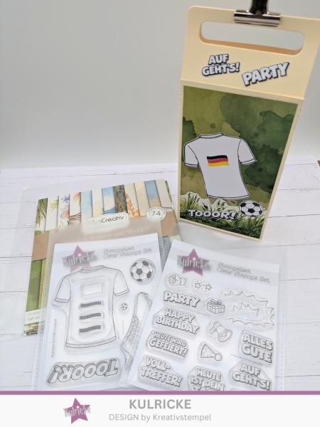 Kulricke Stempel "Party Power" 10x10cm Clear Stamp