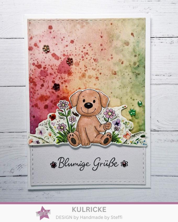 Kulricke Stempelset "Schnüffelblumen" A7 Clear Stamp