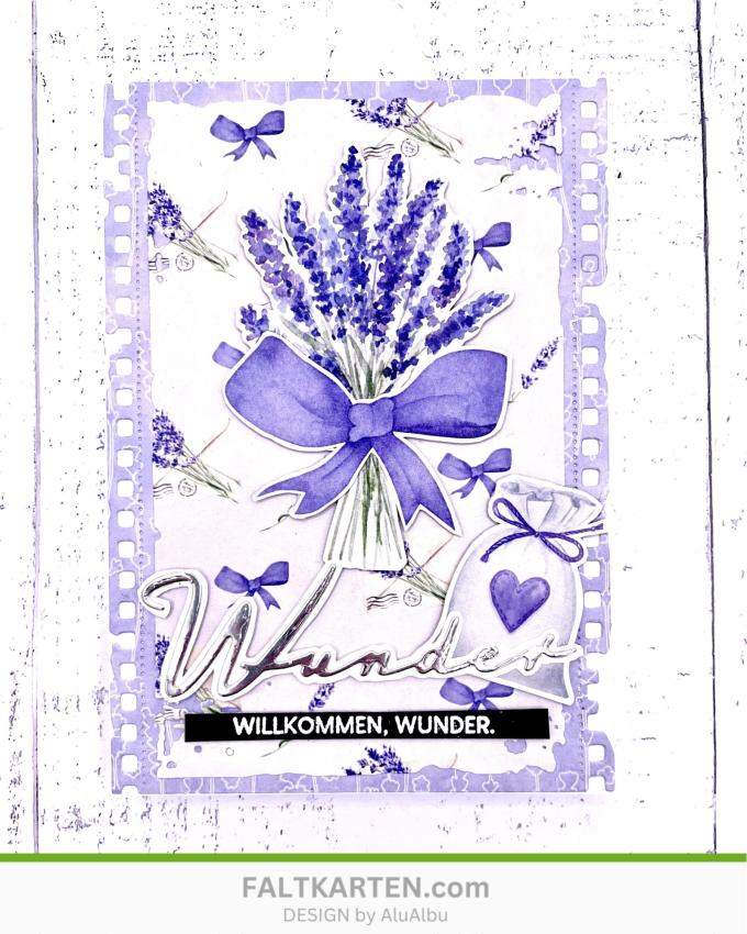 Kulricke Stempel "Lavendelliebe" Clear Stamp
