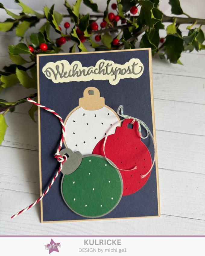 Kulricke Stanzschablone "Weihnachtskugel" Craft Die 