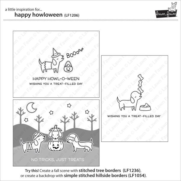 Lawn Fawn Stempelset "Happy Howloween" Clear Stamp