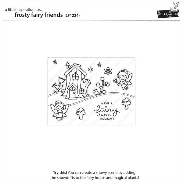 Lawn Fawn Stempelset "Frosty Fairy Friends" Clear Stamp