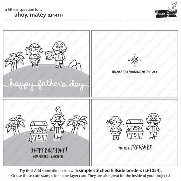 Lawn Fawn Stempelset "Ahoy, Matey" Clear Stamp