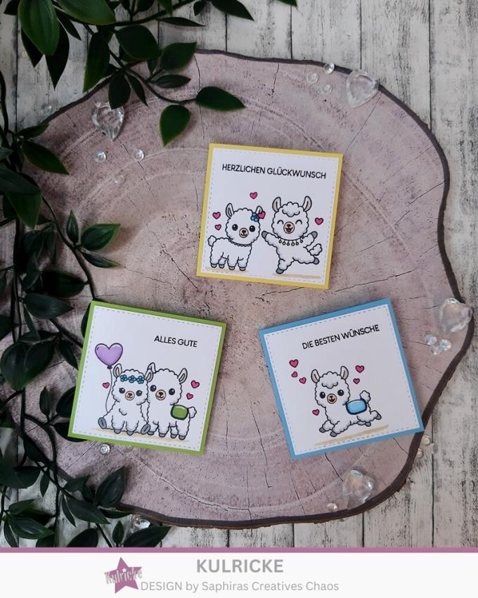 Kulricke Stempel "Lama-Minis" Clear Stamp