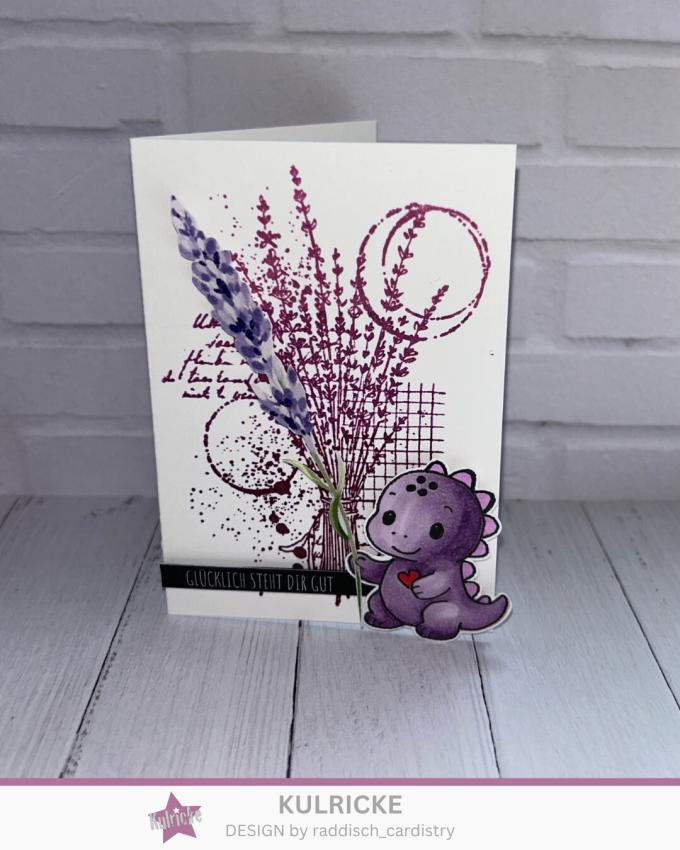 Kulricke Hintergrundstempel" Lavendel Hintergrund" A7 Clear Stamp