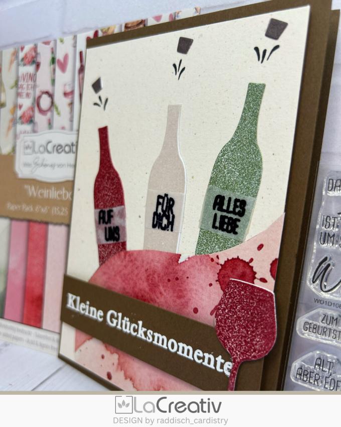 Kulricke Stempel "Prost & Alles Gute" 10x10cm Clear Stamp