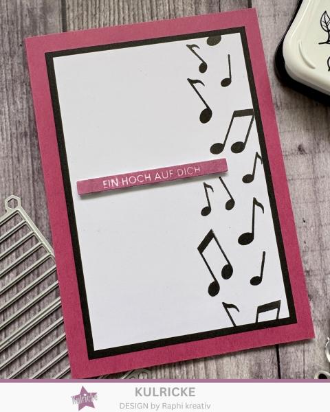 Kulricke Stempelset "Feierlaune" Label A7 Clear Stamp