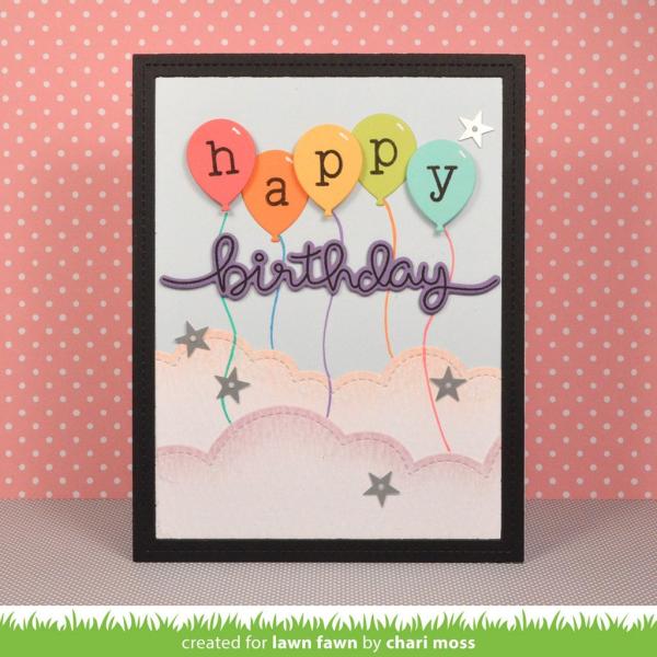 Lawn Fawn Stempelset "Big Scripty Words" Clear Stamp