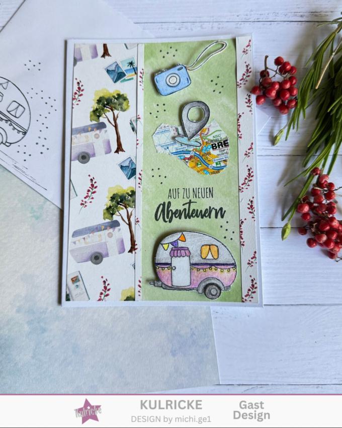 LaCreativ - Designpapier "Wir lieben Camping" Paper Pack 6x6" - 24 Bogen