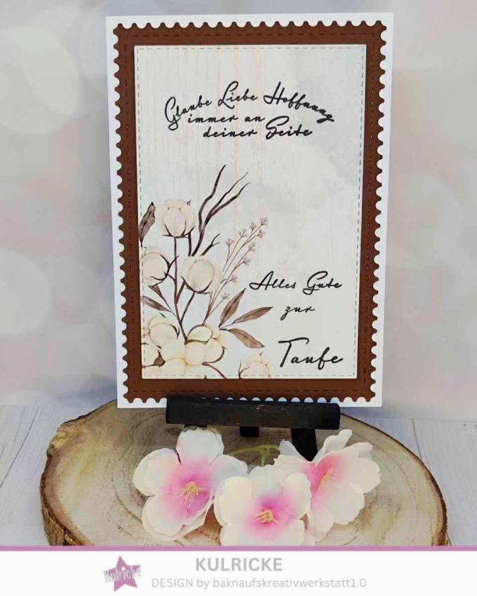 Kulricke Stempel "Zur Taufe" Clear Stamp