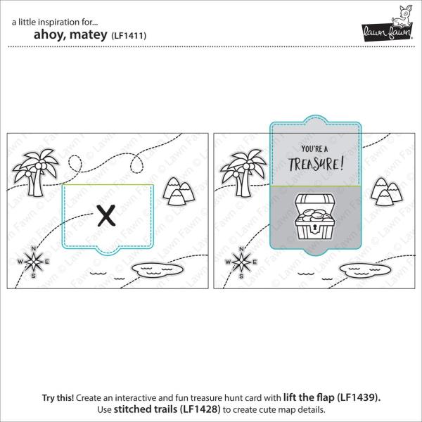 Lawn Fawn Stempelset "Ahoy, Matey" Clear Stamp